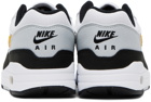 Nike White & Gray Air Max 1 Sneakers