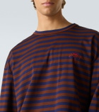 Plan C Striped cotton jersey T-shirt