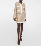 Giambattista Valli High-rise Lurex® tweed miniskirt