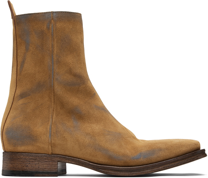 Photo: Acne Studios Tan Suede Ankle Boots