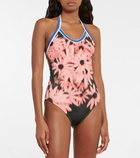 Dries Van Noten - Floral halterneck swimsuit