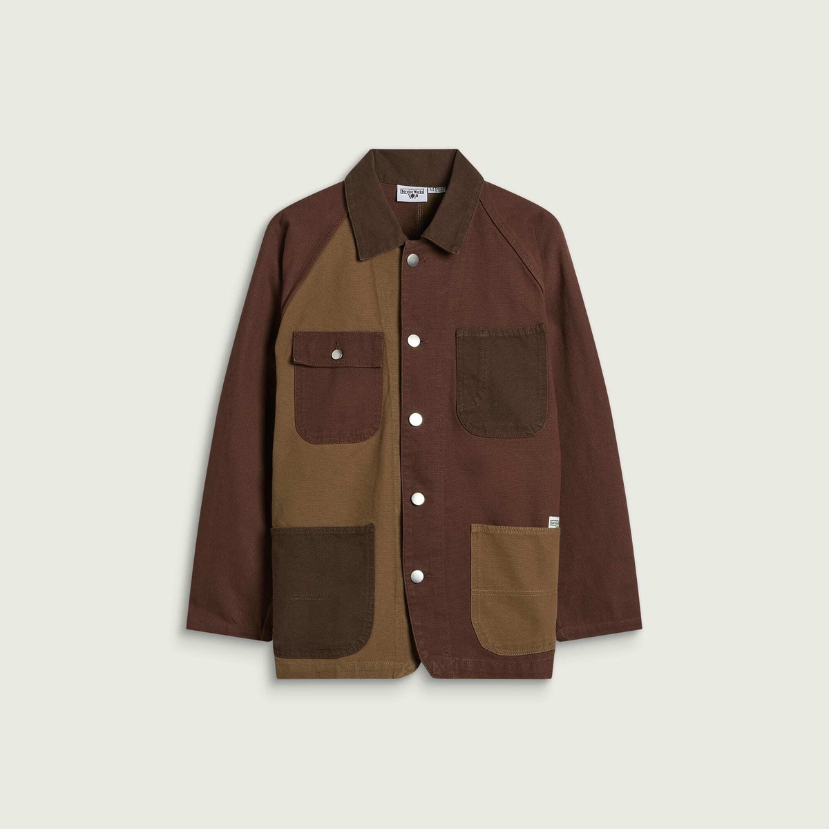 Service Works Men's Patchwork Coverall 2.0 Jacket in Brown