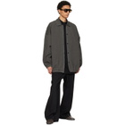Fear of God Gray Garment Dyed Cotton Windbreaker Jacket