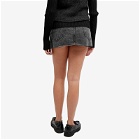 Our Legacy Women's Cover Denim Skirt in Overdied Black Chain Twill