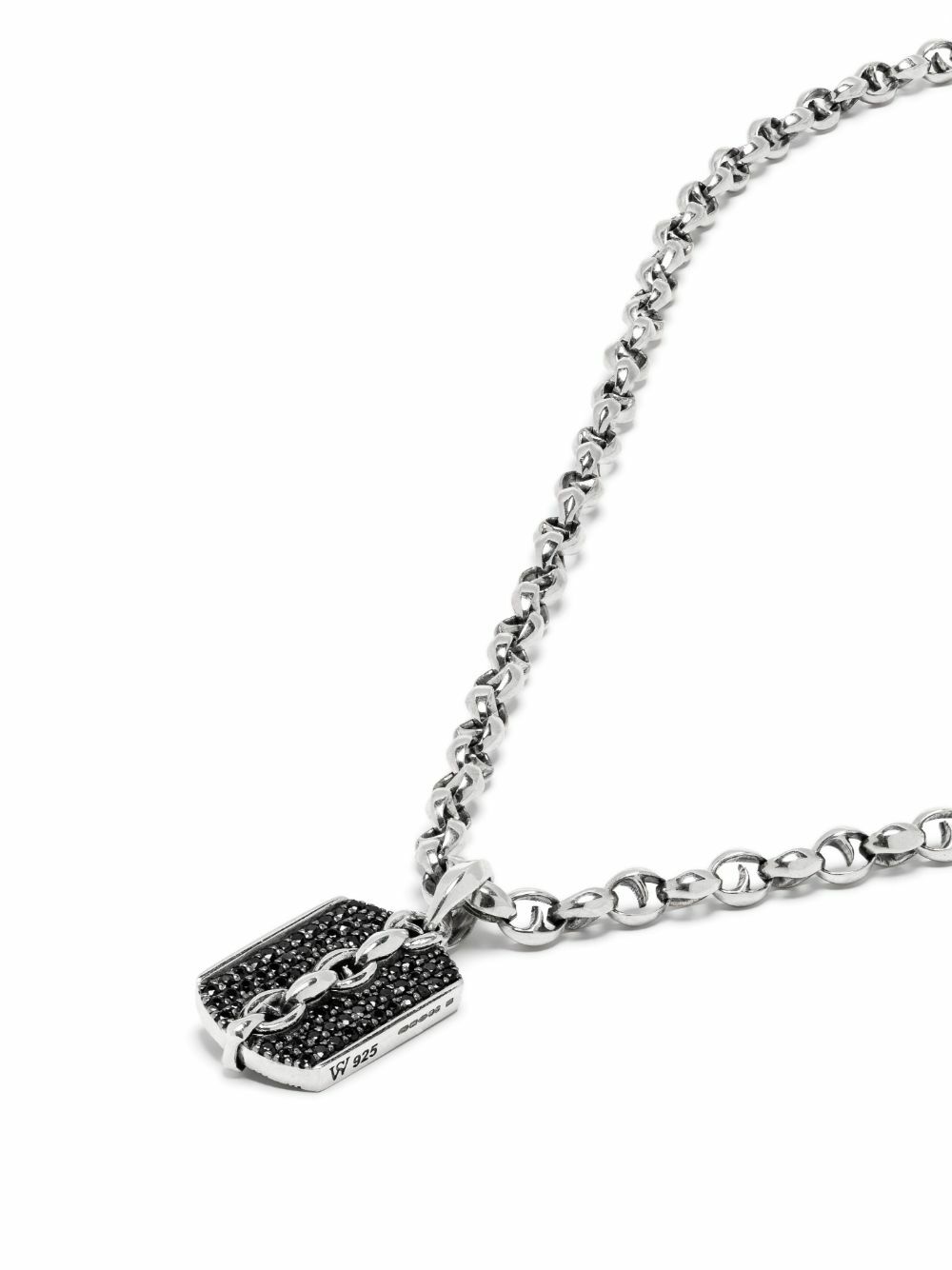 Stephen Webster Sterling Silver Thorn Medium Razer Tag Necklace