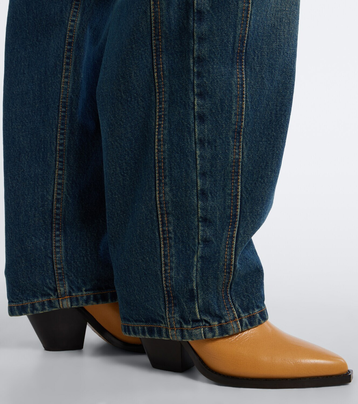 Isabel Marant Leyane leather cowboy boots