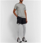 Under Armour - UA Rush Celliant Mesh-Panelled Stretch Tech-Jersey Compression Tights - Gray