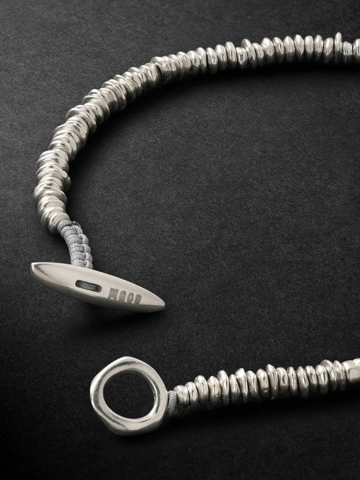 M. Cohen - Pilla Sterling Silver and Cord Bracelet - Silver