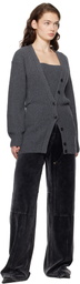 Alexander Wang Gray Pre-Styled Twinset Cardigan