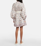 Zimmermann - Vitali printed linen minidress