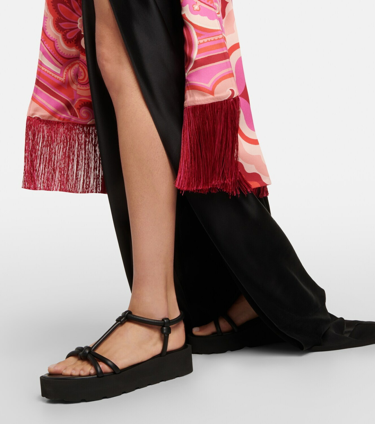 【Gianvito Rossi】 Knotレザー flatformサンダル Gianvito Rossi - Knot leather platform sandals Gianvito Rossi