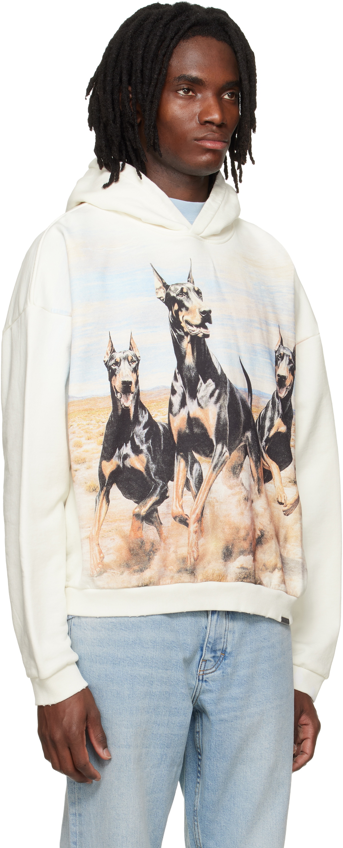Represent Off-White Western Dobermans Hoodie
