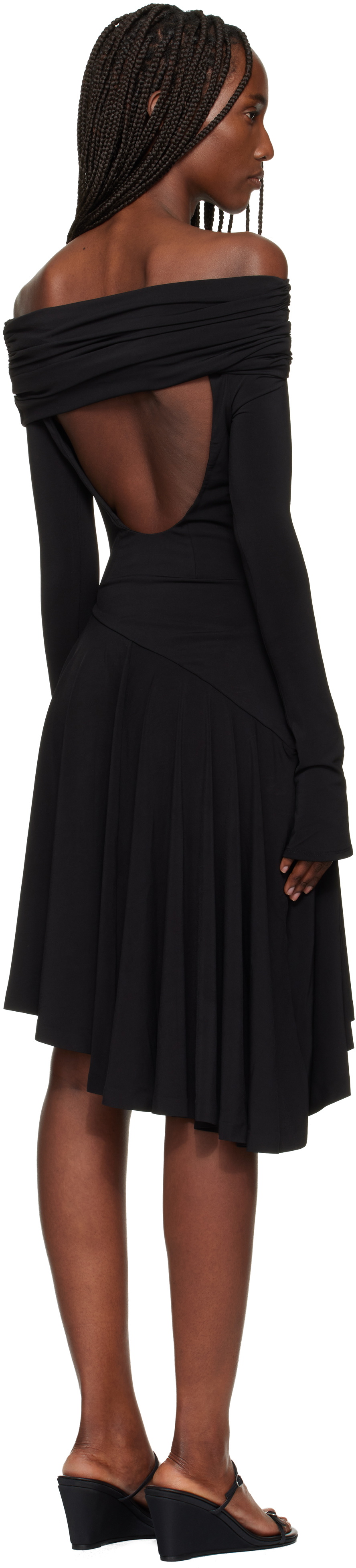 GUIZIO Black Lola Minidress