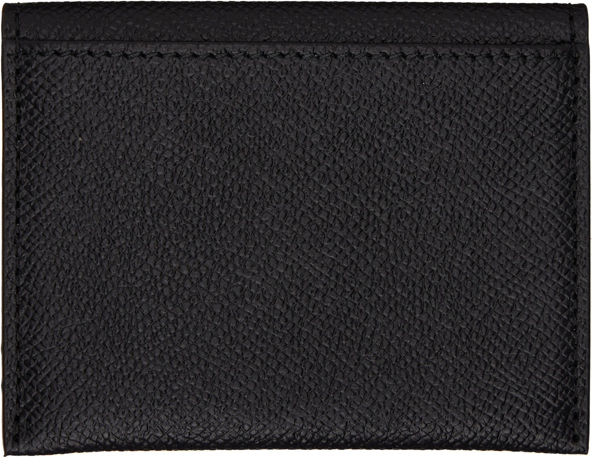 Ferragamo Black Gancini Credit Card Holder