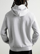 Polo Ralph Lauren - Logo-Appliquéd Embroidered Cotton-Jersey Hoodie - Gray
