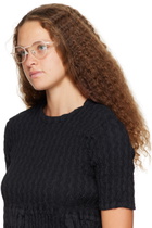 YUICHI TOYAMA. SSENSE Exclusive Beige Herbert Glasses