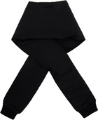 Jean Paul Gaultier Black Padded Sleeve Scarf