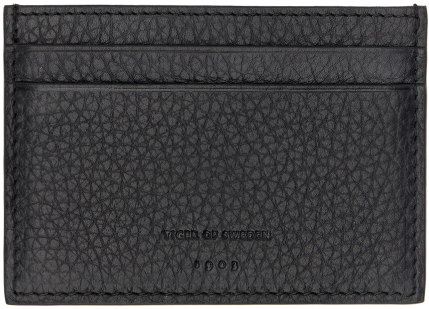 Tiger of Sweden Black Wharf Card Holder