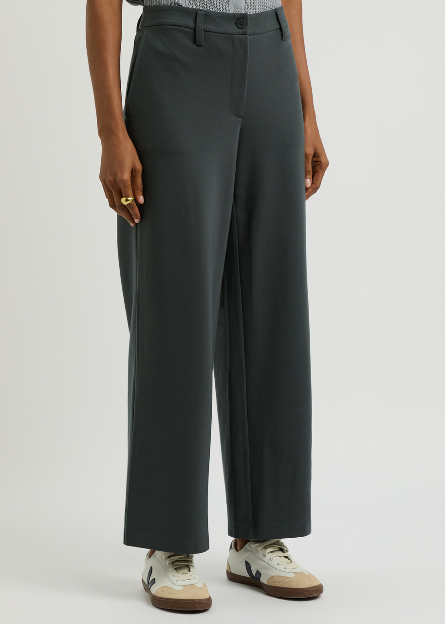 EILEEN FISHER Womens Gray Stretch Heather Pants main image 1