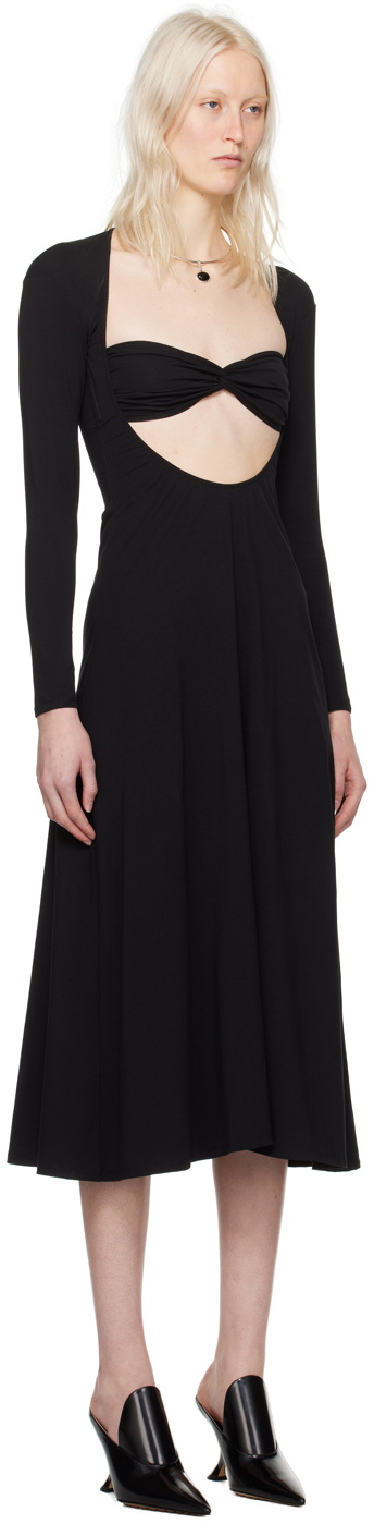 Beaufille Black Baes Midi Dress