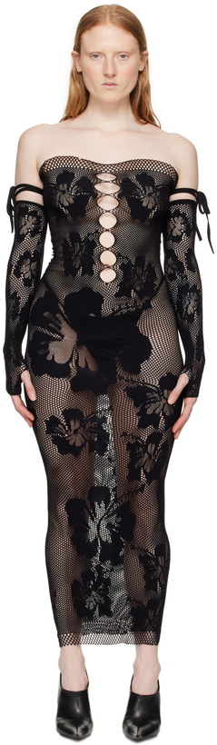 Photo: Sinead Gorey Black Hibiscus Maxi Dress