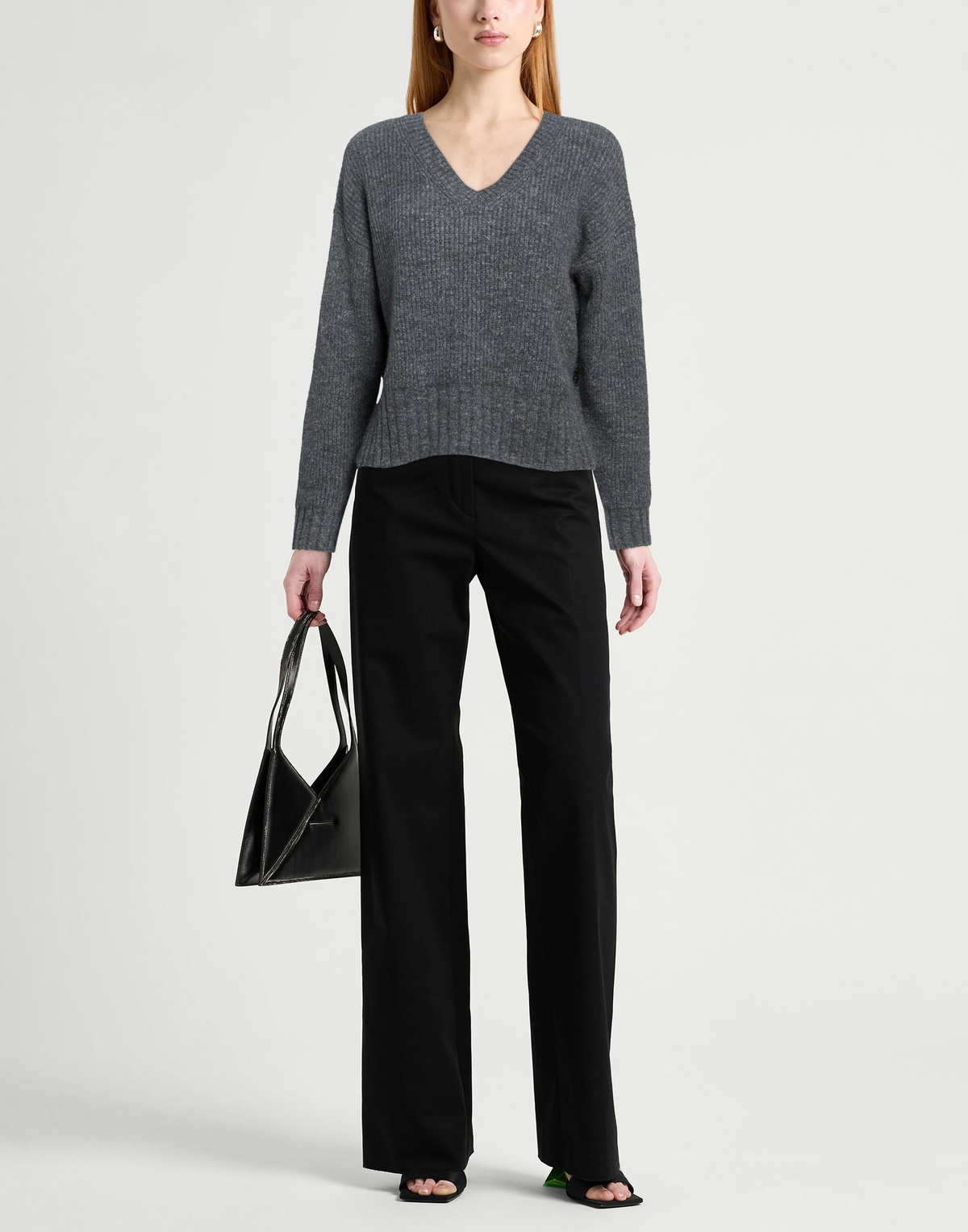 Manila Grace Womens Sweater Charcoal