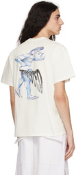 JW Anderson Off-White Placed Print T-Shirt