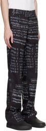 MISBHV Black Basquiat Edition 'Discography' Trousers