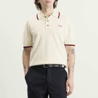 Drôle de Monsieur Men's Drôle Polo in Off White