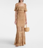 Anna Kosturova Marianne crochet cotton maxi dress