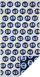 Dusen Dusen Navy Pattern Towel Set, 5 pcs