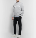 Burberry - Logo-Print Mélange Loopback Cotton-Jersey Sweatshirt - Gray