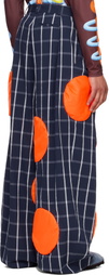 Walter Van Beirendonck Navy Sun Trousers