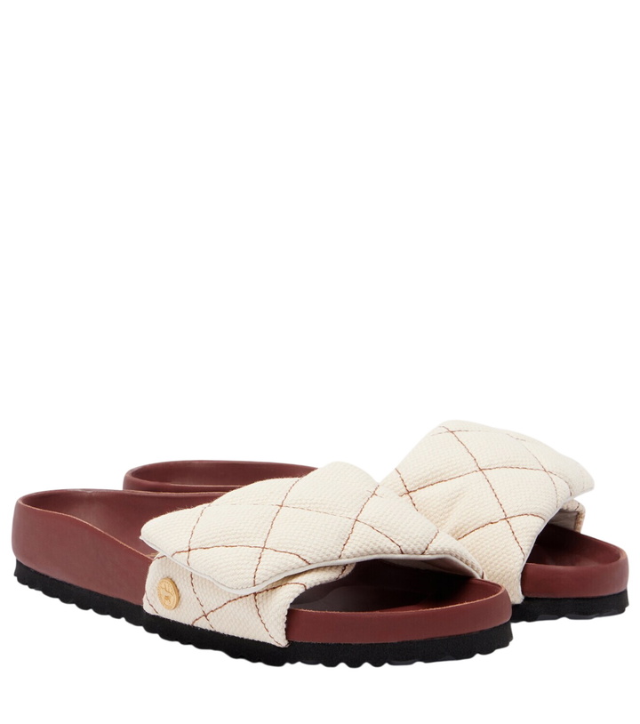 Photo: Birkenstock 1774 Sylt leather-trimmed quilted canvas slides