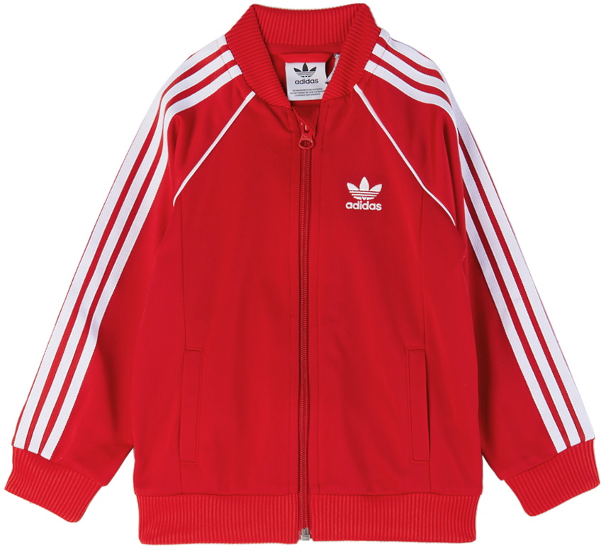 adidas tracksuit kids red