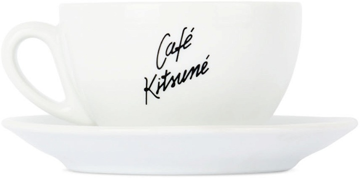 Photo: Maison Kitsuné White Medium Cup & Saucer