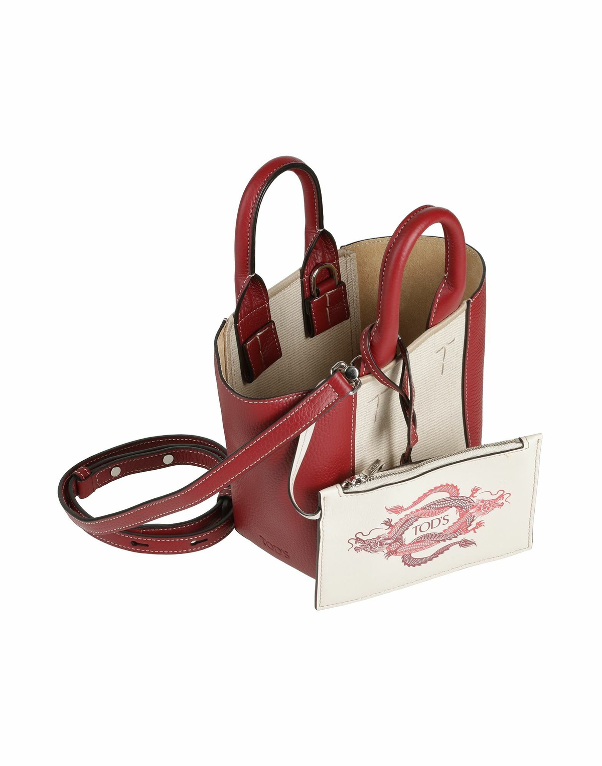 Tod's Womens Handbag Burgundy
