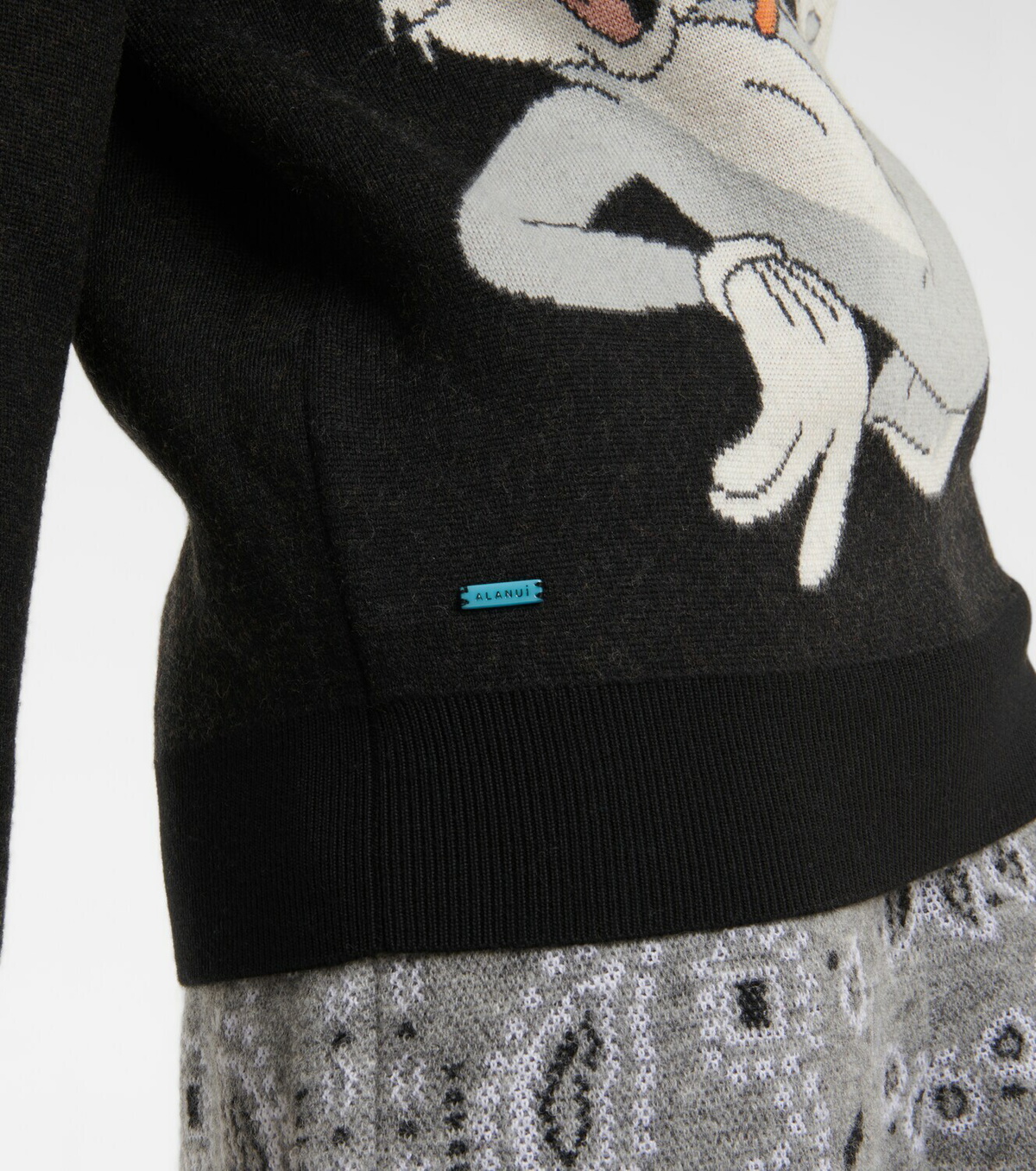 ALANUI アラヌイ バックスバニー コラボ ニットセーター Alanui - x Looney Tunes Bugs Bunny virgin wool sweater Alanui
