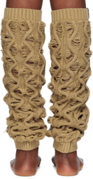 Isa Boulder Beige Fudgy Leg Warmers