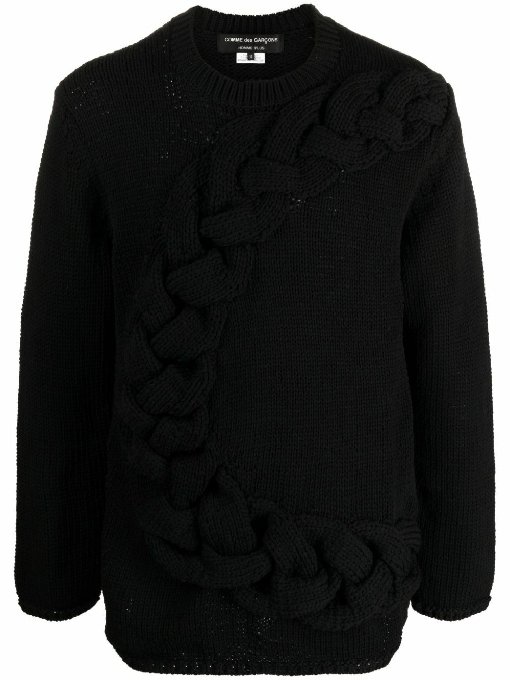 Photo: COMME DES GARCONS - Cable-knit Crewneck Sweater