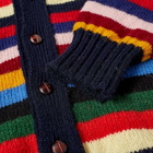 Jamieson's of Shetland Stripe V-Neck Cardigan