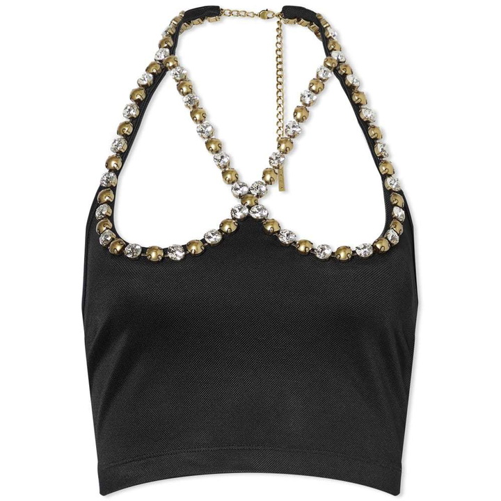 Photo: Area NYC Crystal Heart Halter Top