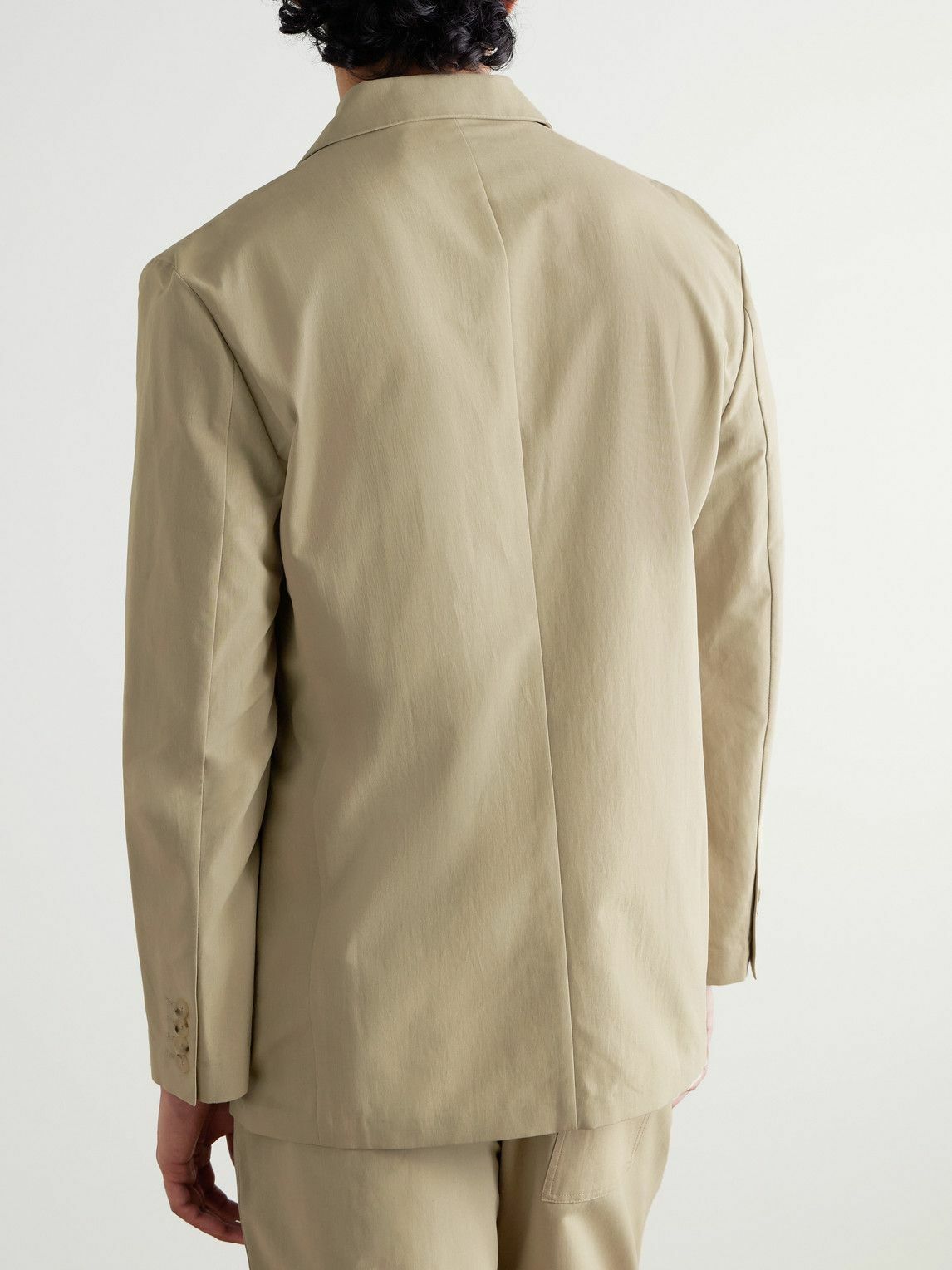 SSAM - Cotton and Silk-Blend Blazer - Neutrals