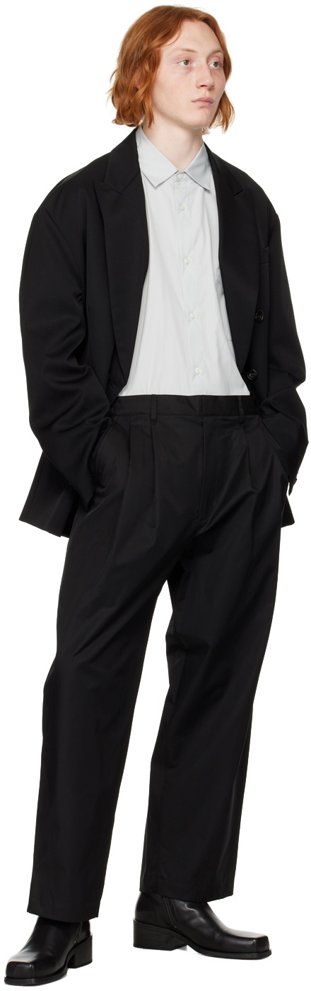 stein Black Double-Breasted Blazer