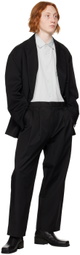 stein Black Double-Breasted Blazer