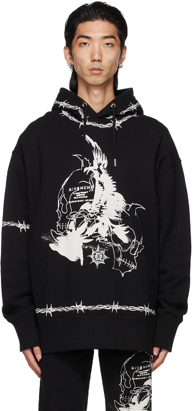 Photo: Givenchy Black Gothic Hoodie
