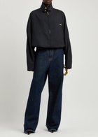 Darkpark Lee Wool Bomber Jacket Dark Blue