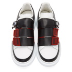 Alexander McQueen White and Black Multi Flap Tab Oversized Sneakers