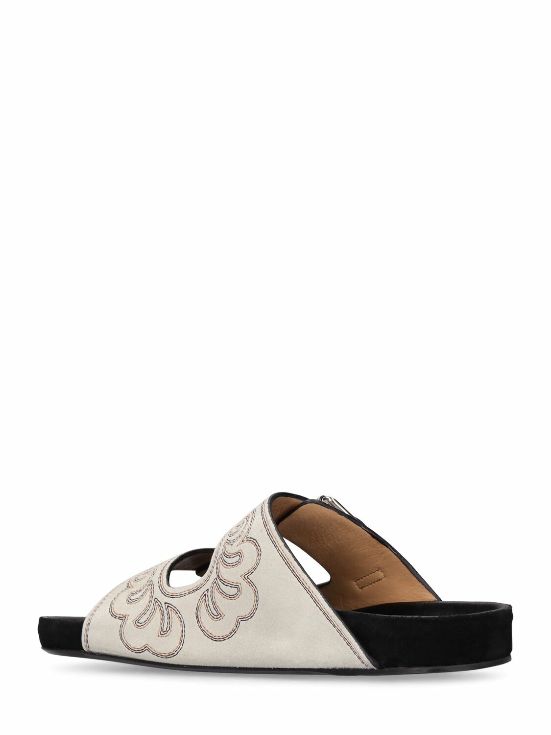 Lennyo Leather Flat Sandals