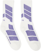 SOCKSSS Two-Pack White & Blue Socks